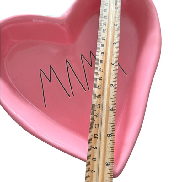Rae Dunn Artisan Collection “Mama” Heart Ceramic Pink Dish - Picture 3 of 7